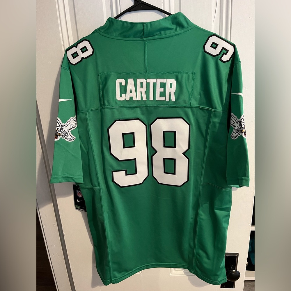Philadelphia Eagles Kelly Green Jersey Large - Jalen Carter